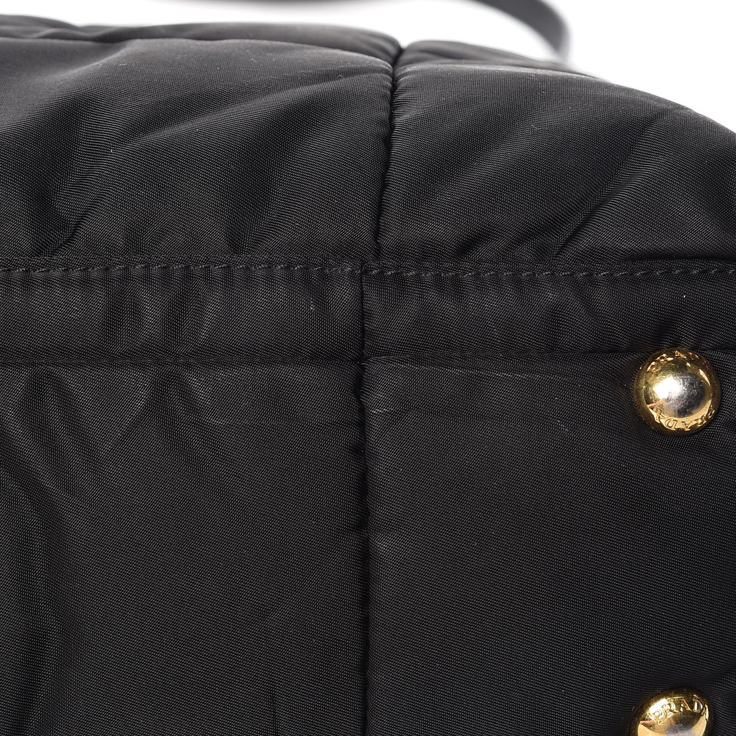 Tessuto Nylon Quilted Tote Black