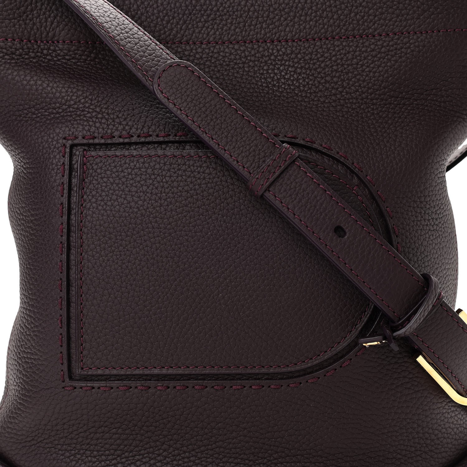 Delvaux Taurillon Pin Daily Surpique Bucket Deep Amethyst 7 of 9