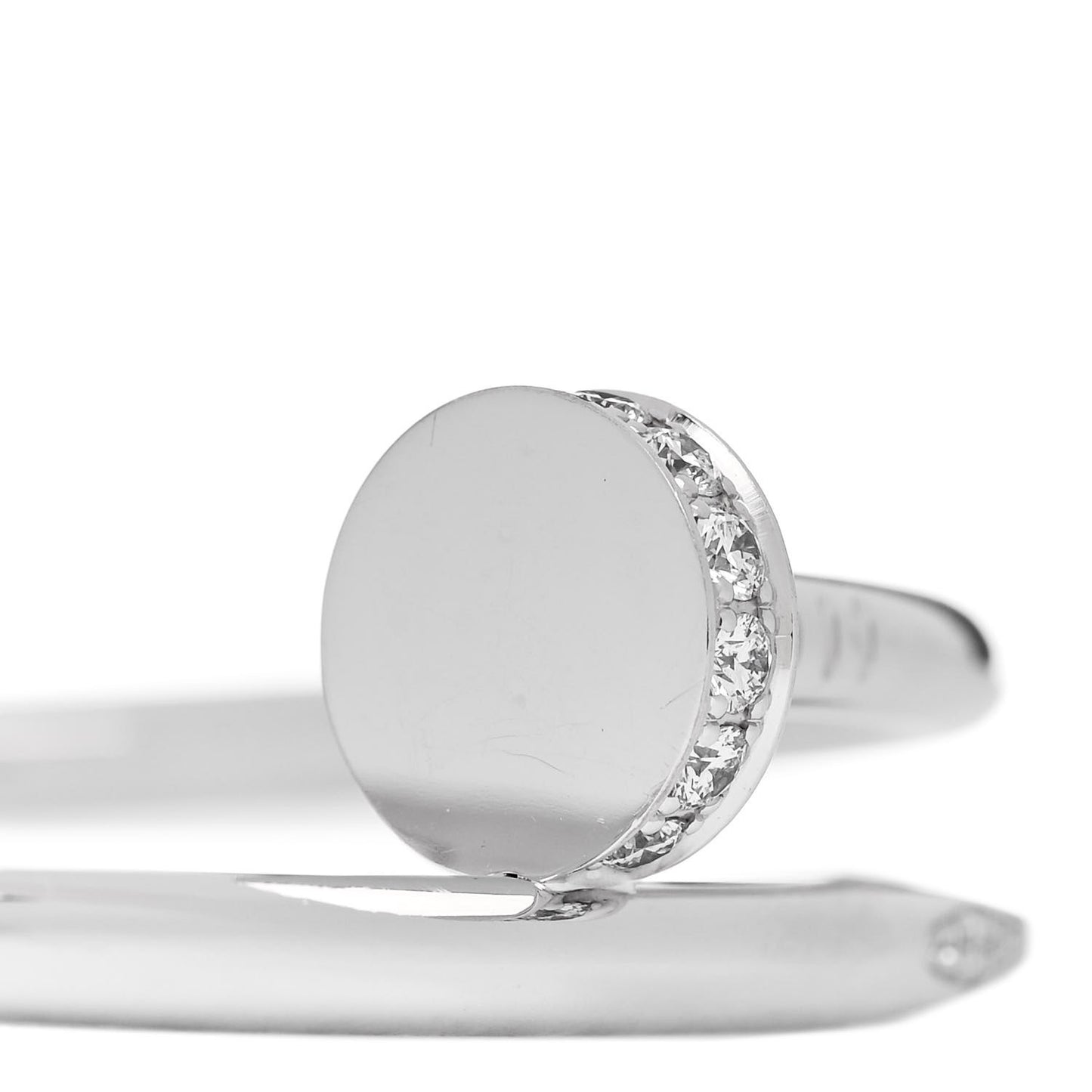 18K White Gold Diamond Juste Un Clou Bracelet 17