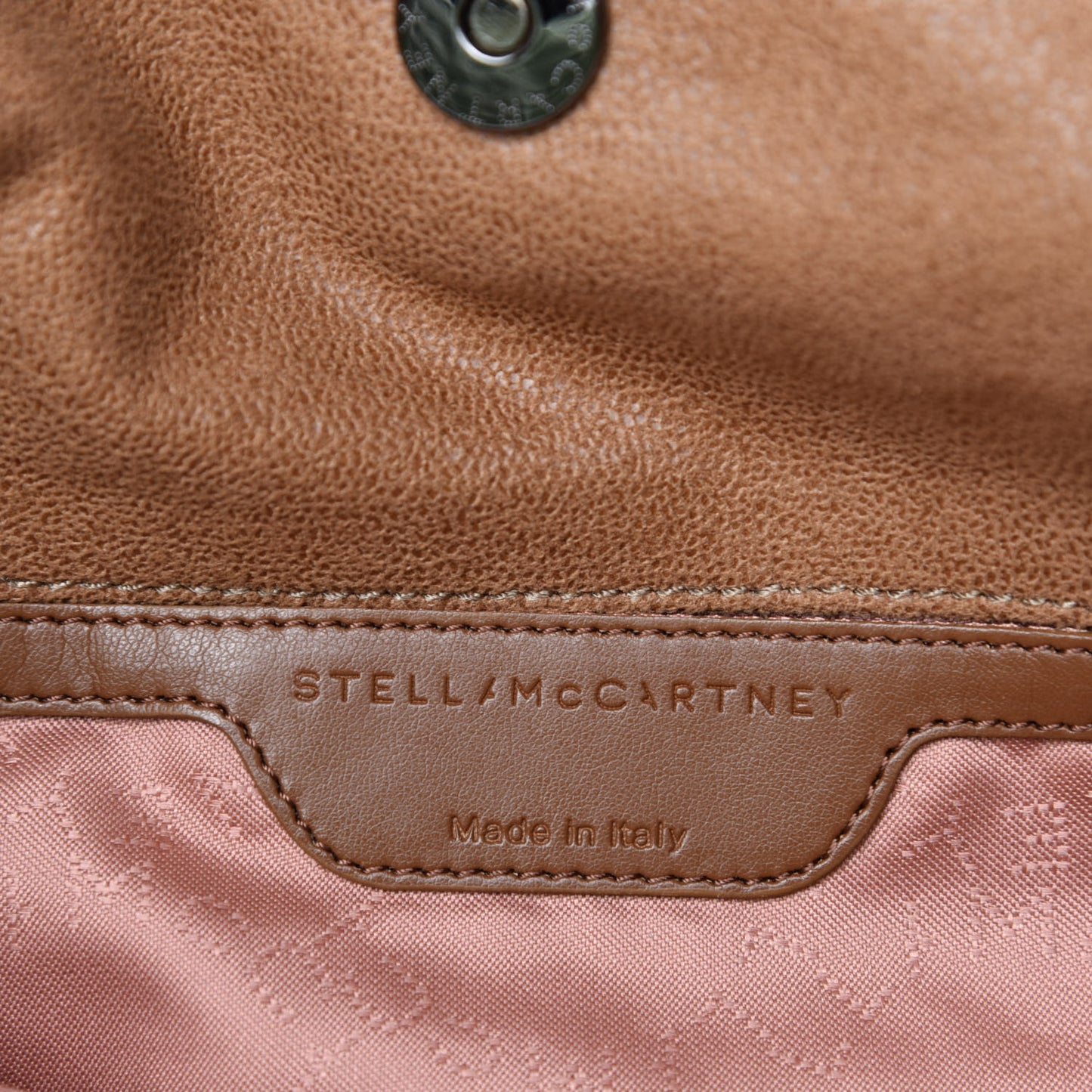 Shaggy Deer Mini Falabella Fold Over Tote Camel