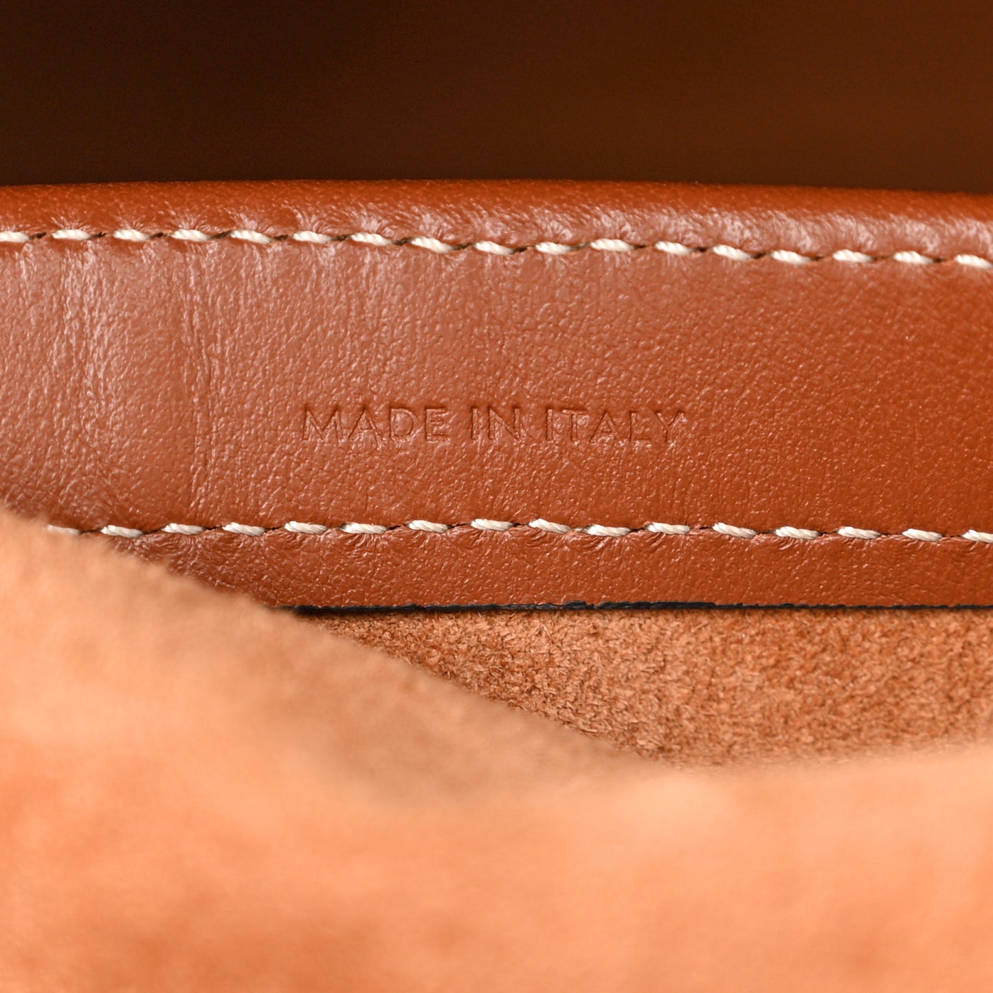 Smooth Calfskin Cuir Triomphe Cabas Drawstring Tan