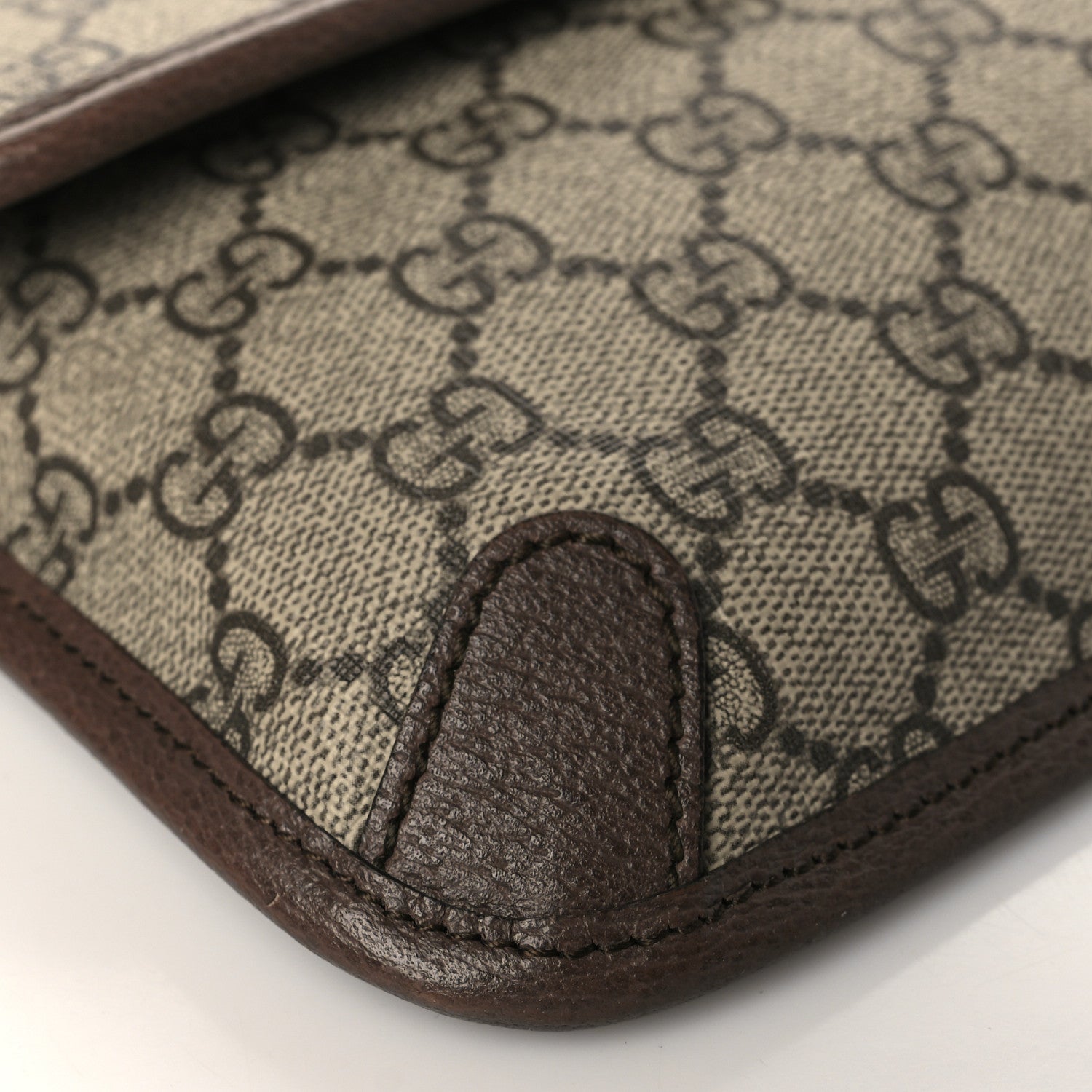 Gucci GG Supreme Monogram Neo Vintage Web Belt Bag Brown 9 of 10