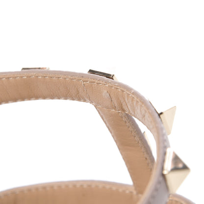 Valentino Garavani Patent Rockstud 90mm Cage Mules 36 Poudre 8 of 9