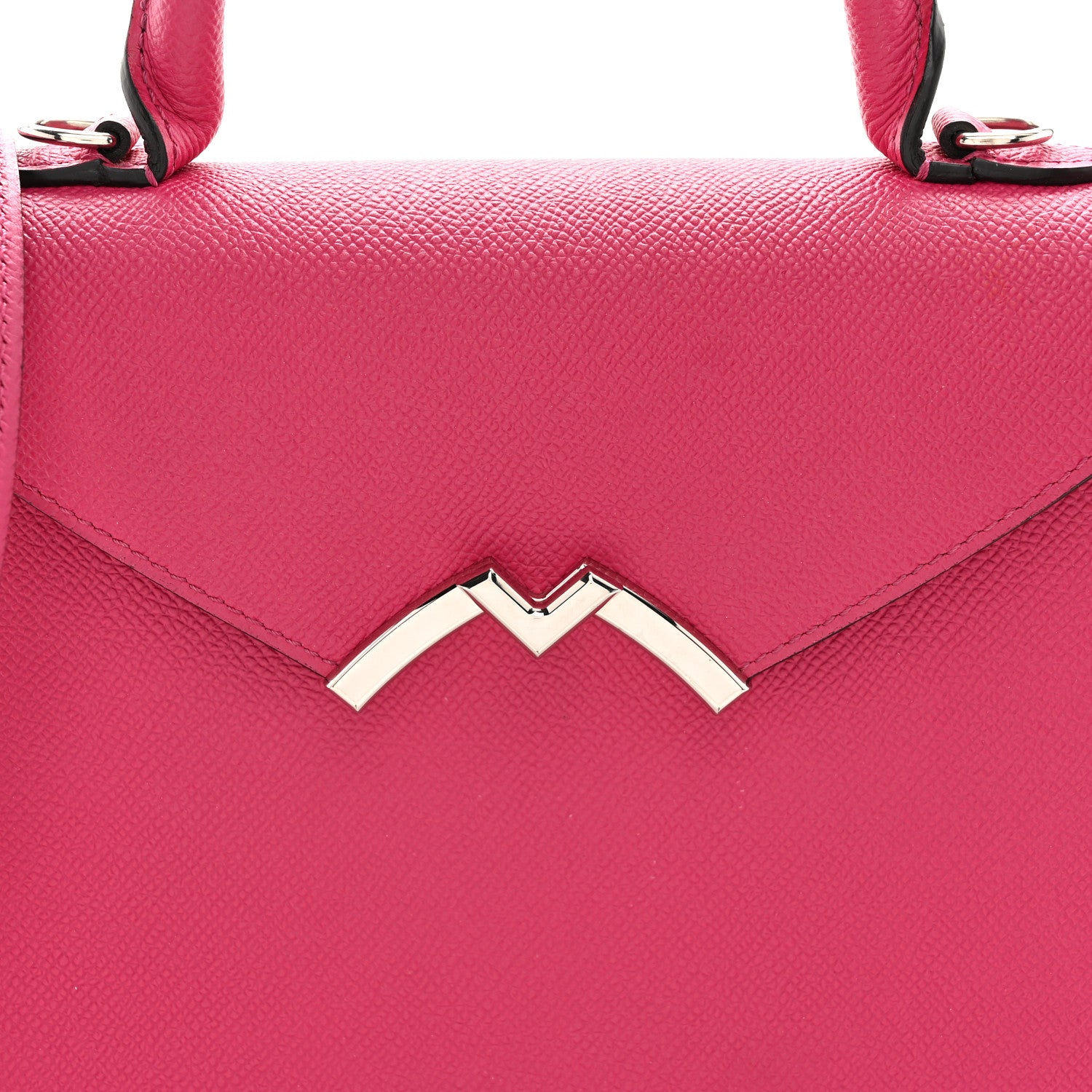 Moynat Carat Calfskin Gabrielle PM Fuchsia 9 of 14