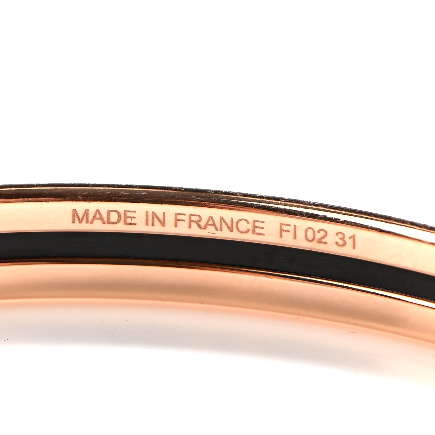 Hermes Enamel Printed Extra Narrow Colliers De Chiens Bracelet 70 4 of 5