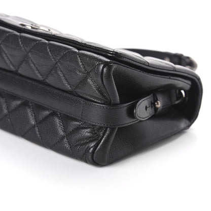 Chanel Goatskin Quilted Medium City Rock Flap Black 7 of 10