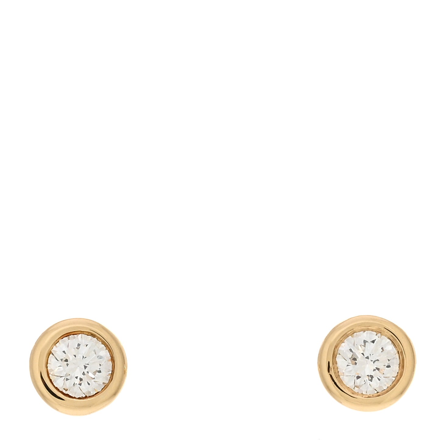 18K Yellow Gold Diamond .16ctw Elsa Peretti Diamonds By The Yard Earrings