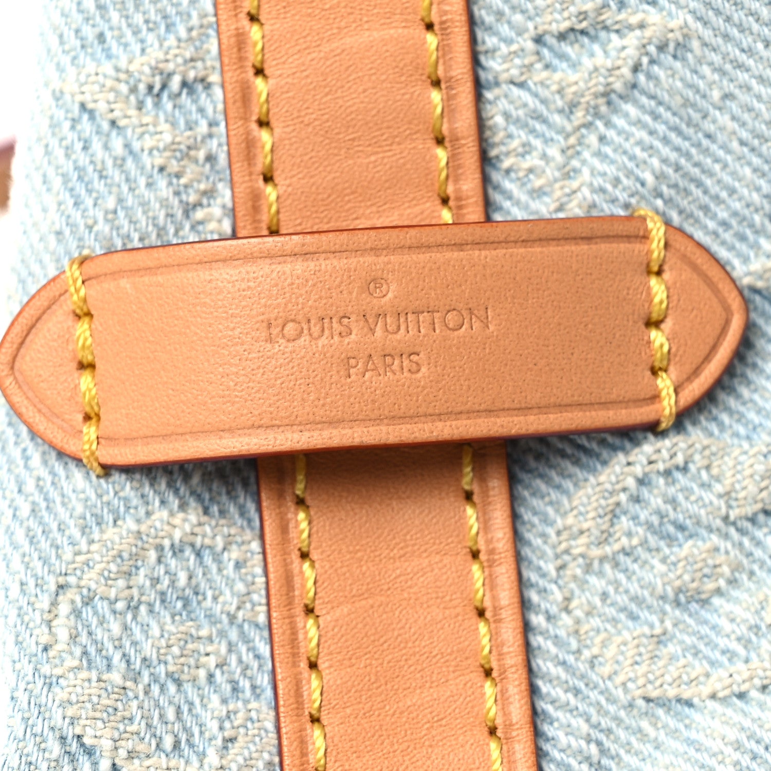 Louis Vuitton Monogram Denim CarryAll PM Sky Blue 7 of 10