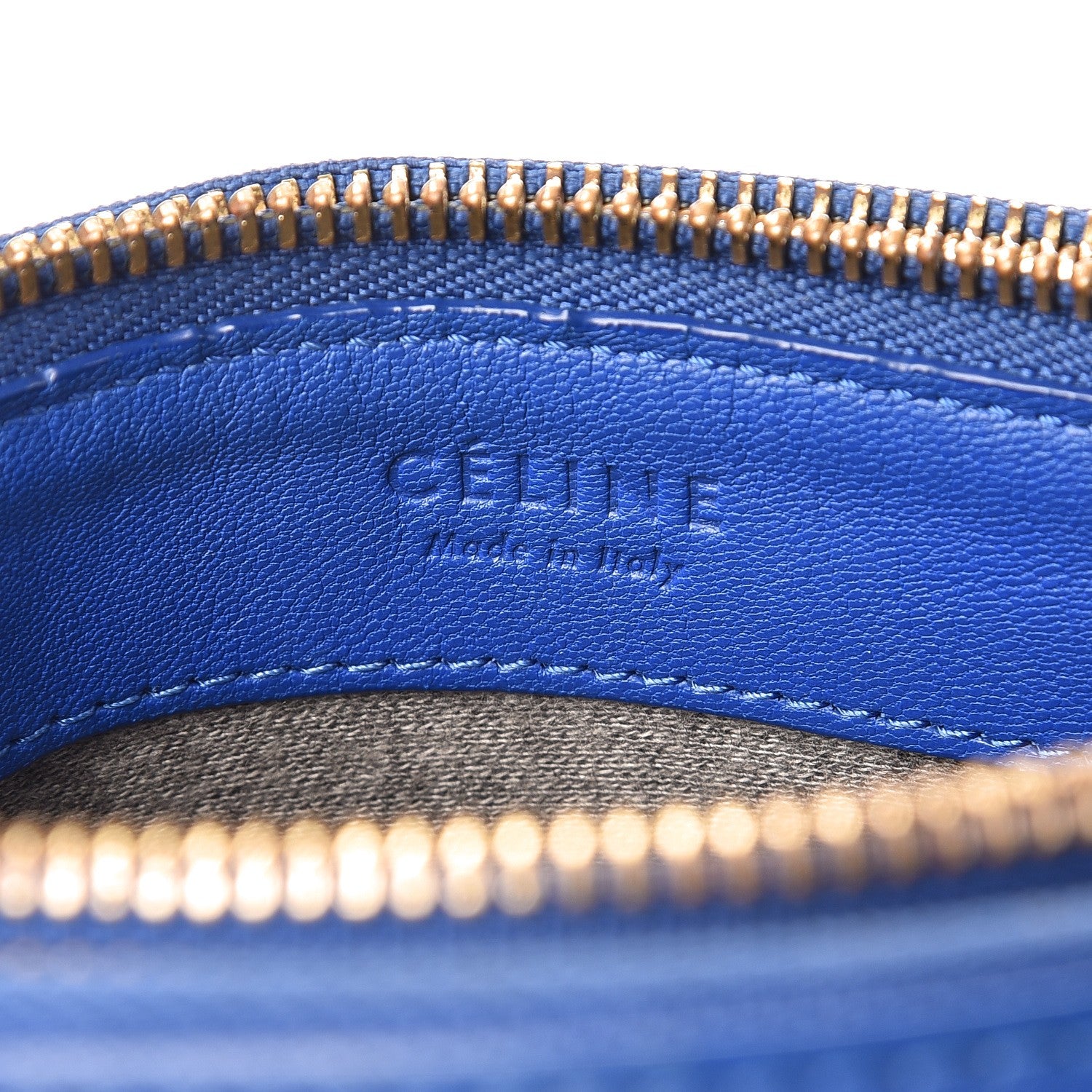 Celine Lambskin Small Trio Crossbody Bag Indigo 5 of 11