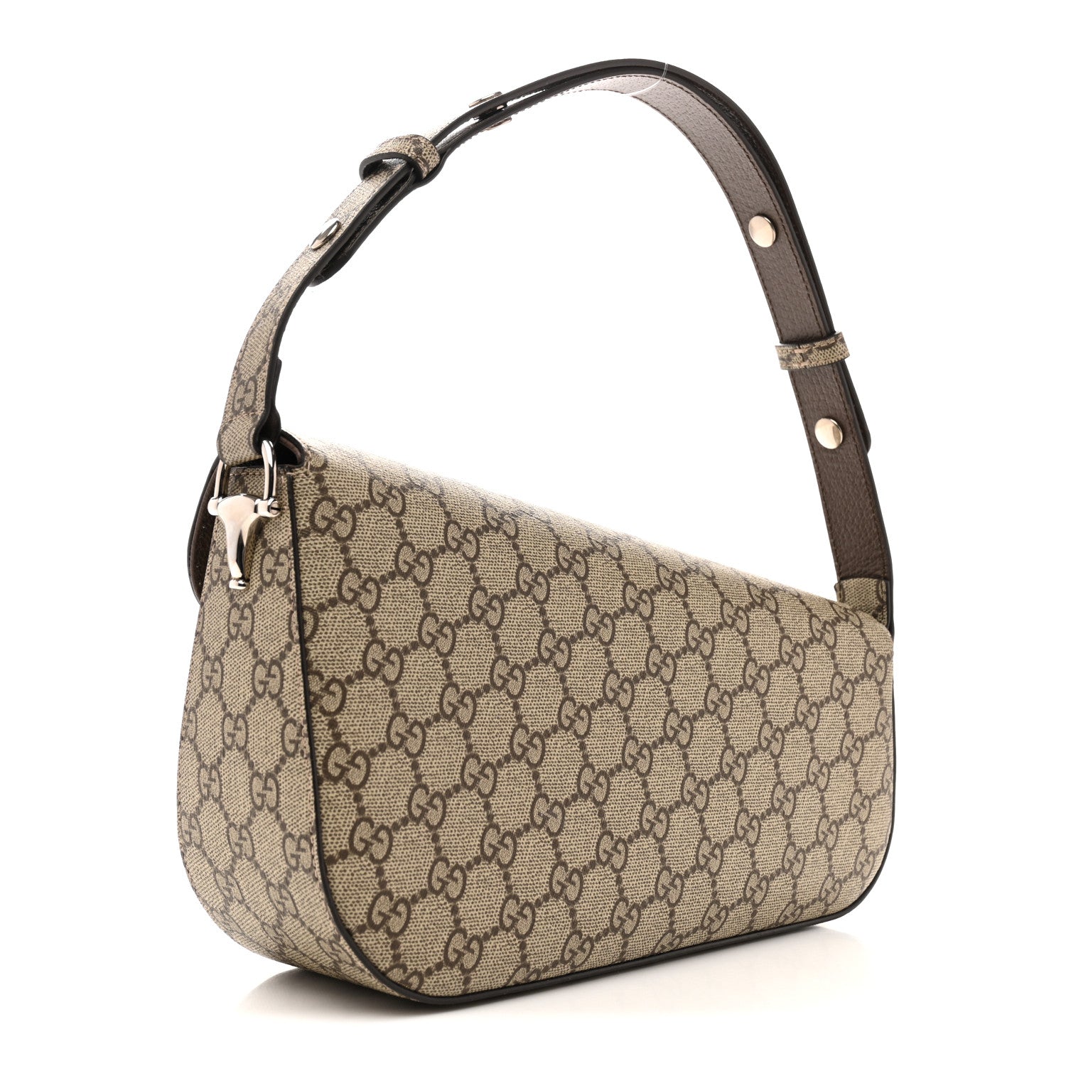 Gucci Monogram Small Horsebit 1955 Asymmetric Shoulder Bag 3 of 10