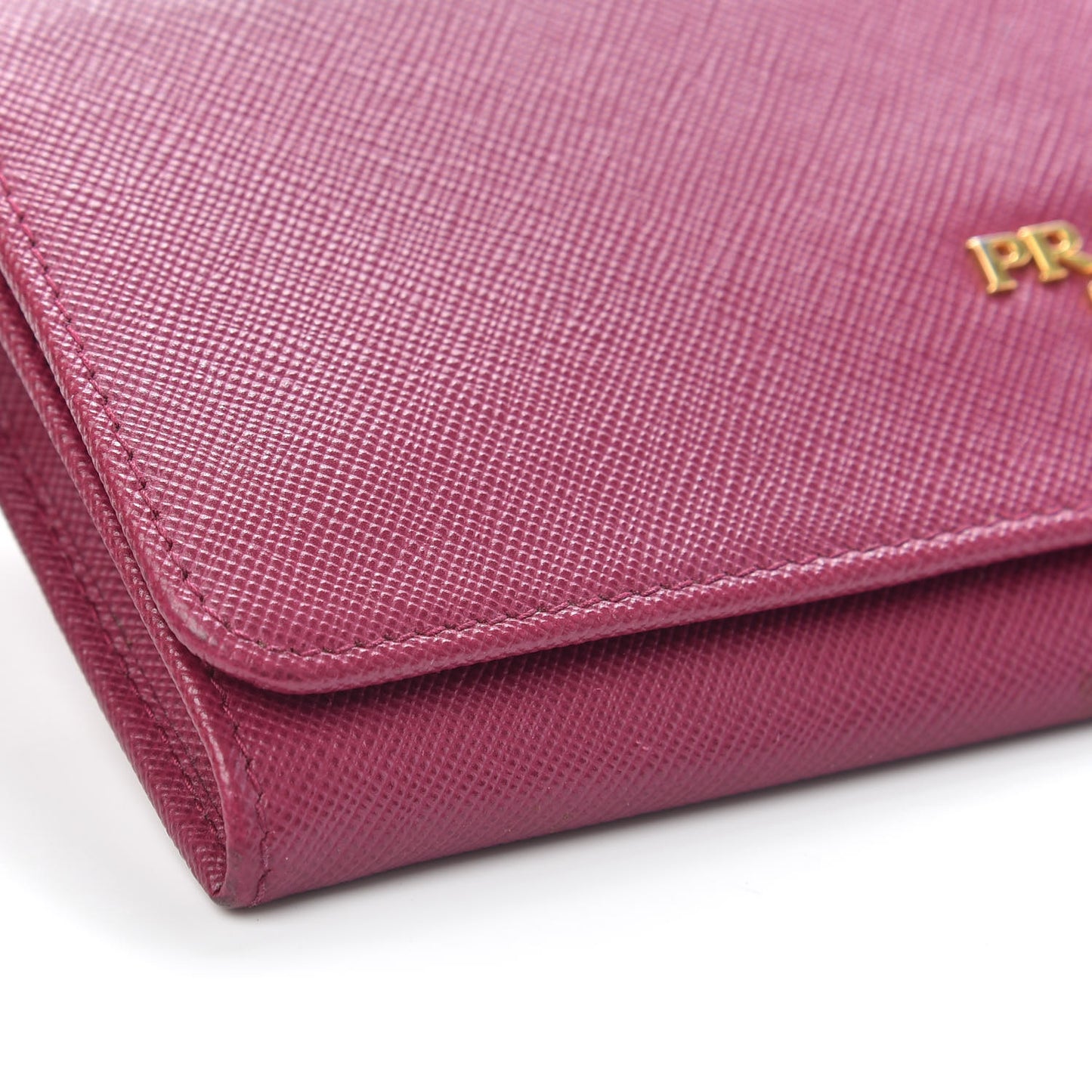 Saffiano Metal Continental Flap Wallet Ametista