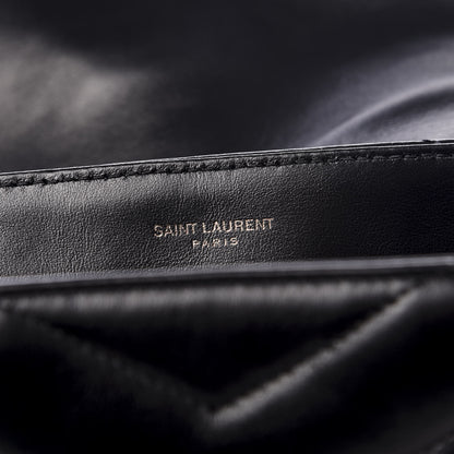 Saint Laurent Calfskin Y Quilted Monogram Toy Loulou Crossbody Bag Black 5 of 8