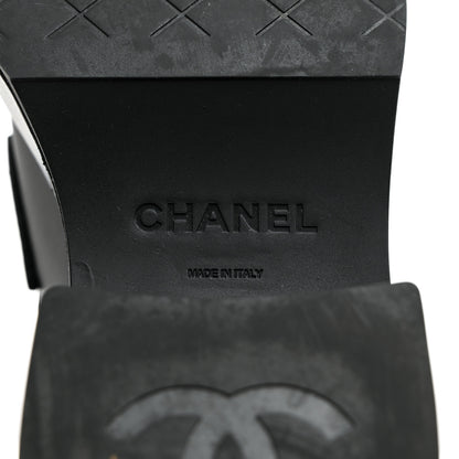 Chanel Calfskin CC Platform Loafers 36 Black 8 of 8