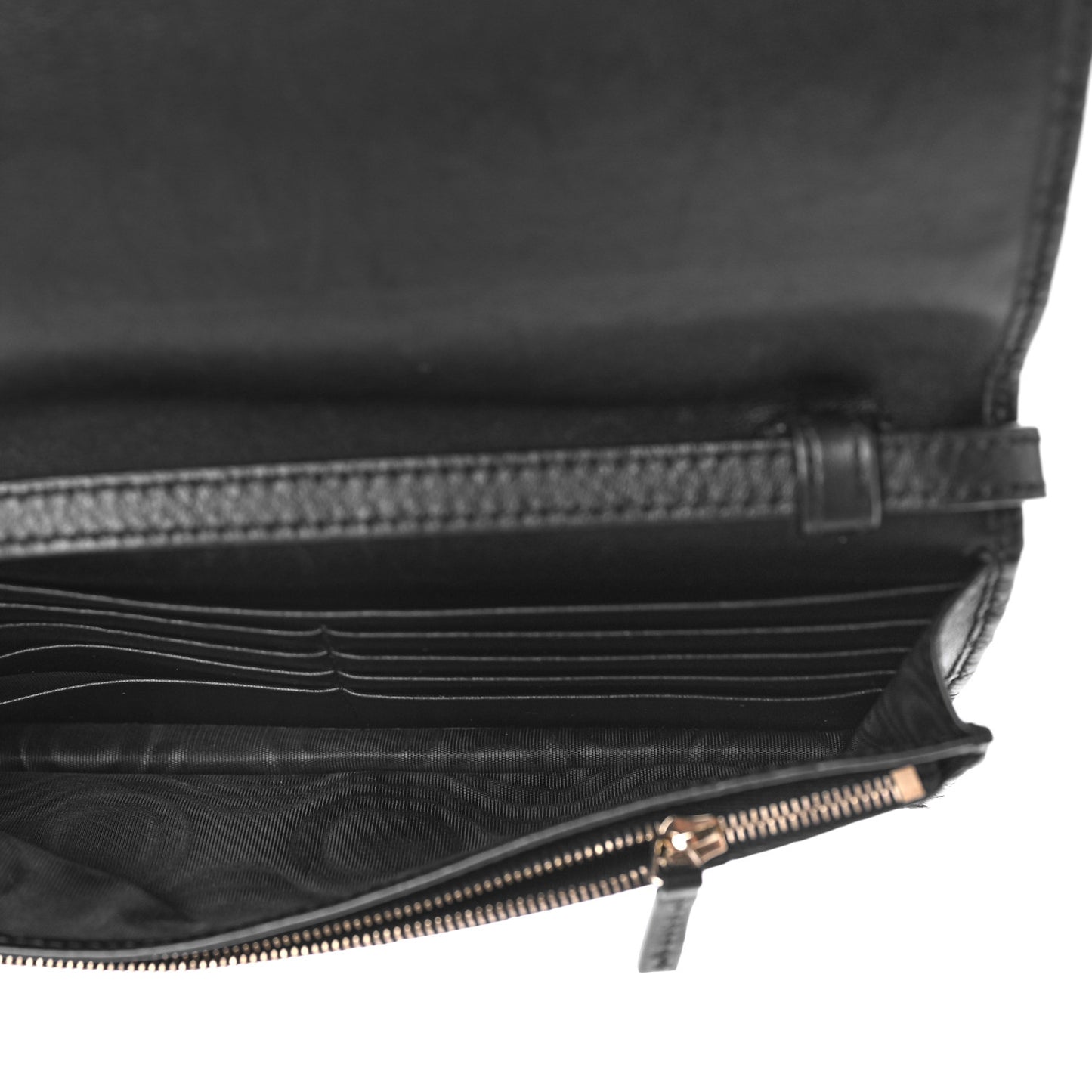 Microguccissima Crossbody Wallet Black