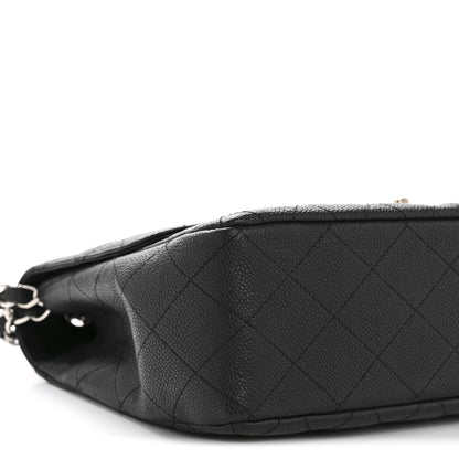 Chanel Caviar Quilted Jumbo Single Flap Black 9 of 13