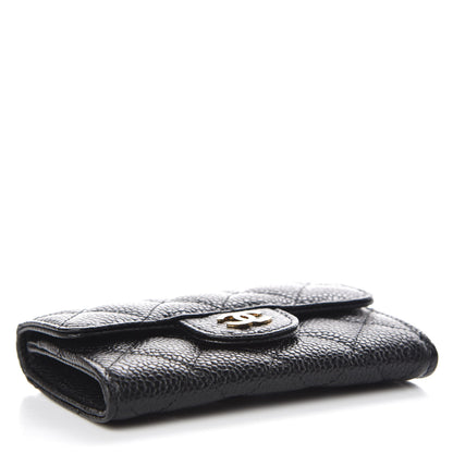 Chanel Caviar Quilted Flap Card Holder Black 4 of 9