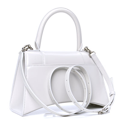 Balenciaga Shiny Box Calfskin Small Hourglass Top Handle Bag Chalky White 2 of 4