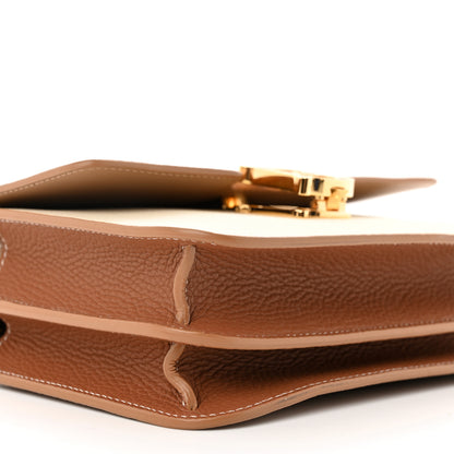 Burberry Grained Calfskin Small TB Bag Camel Alabaster Beige Warm Tan 8 of 9