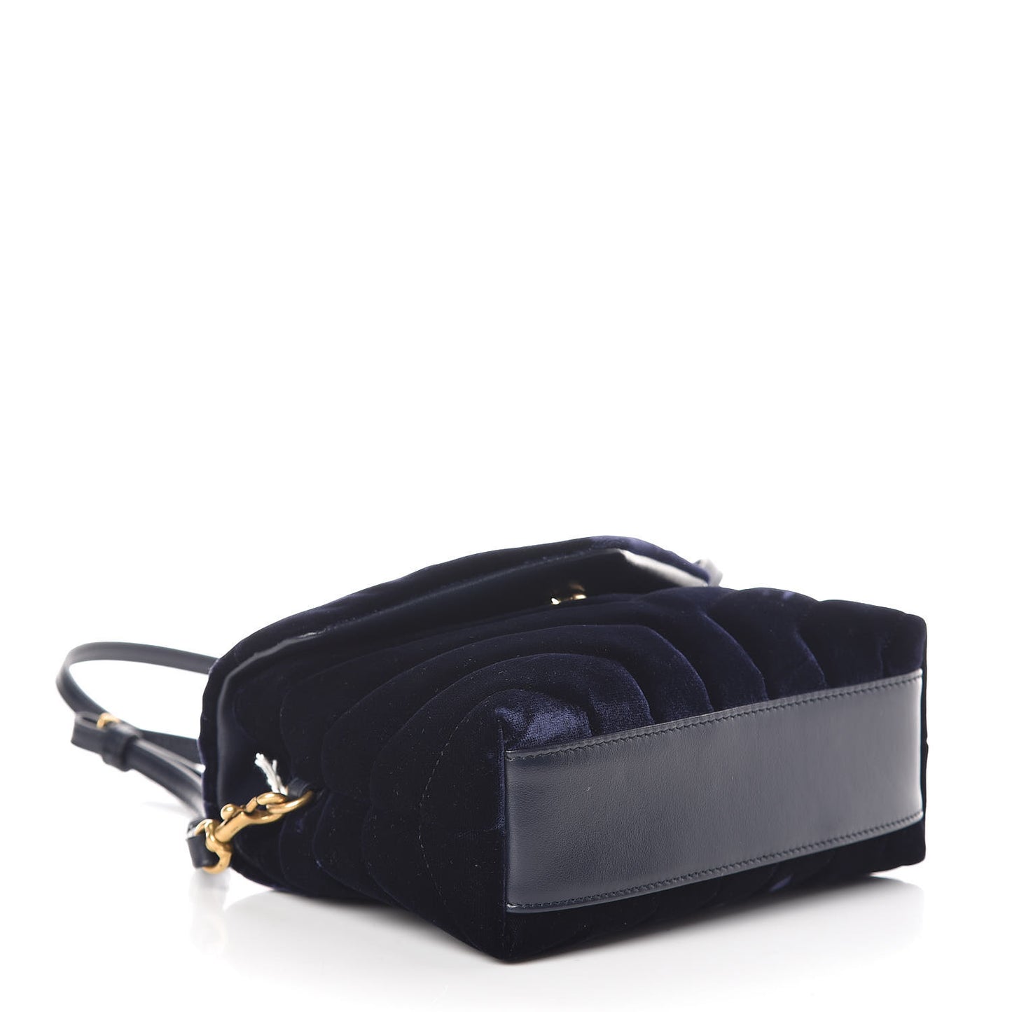 Velvet Y Quilted Monogram Toy Loulou Crossbody Bag Navy