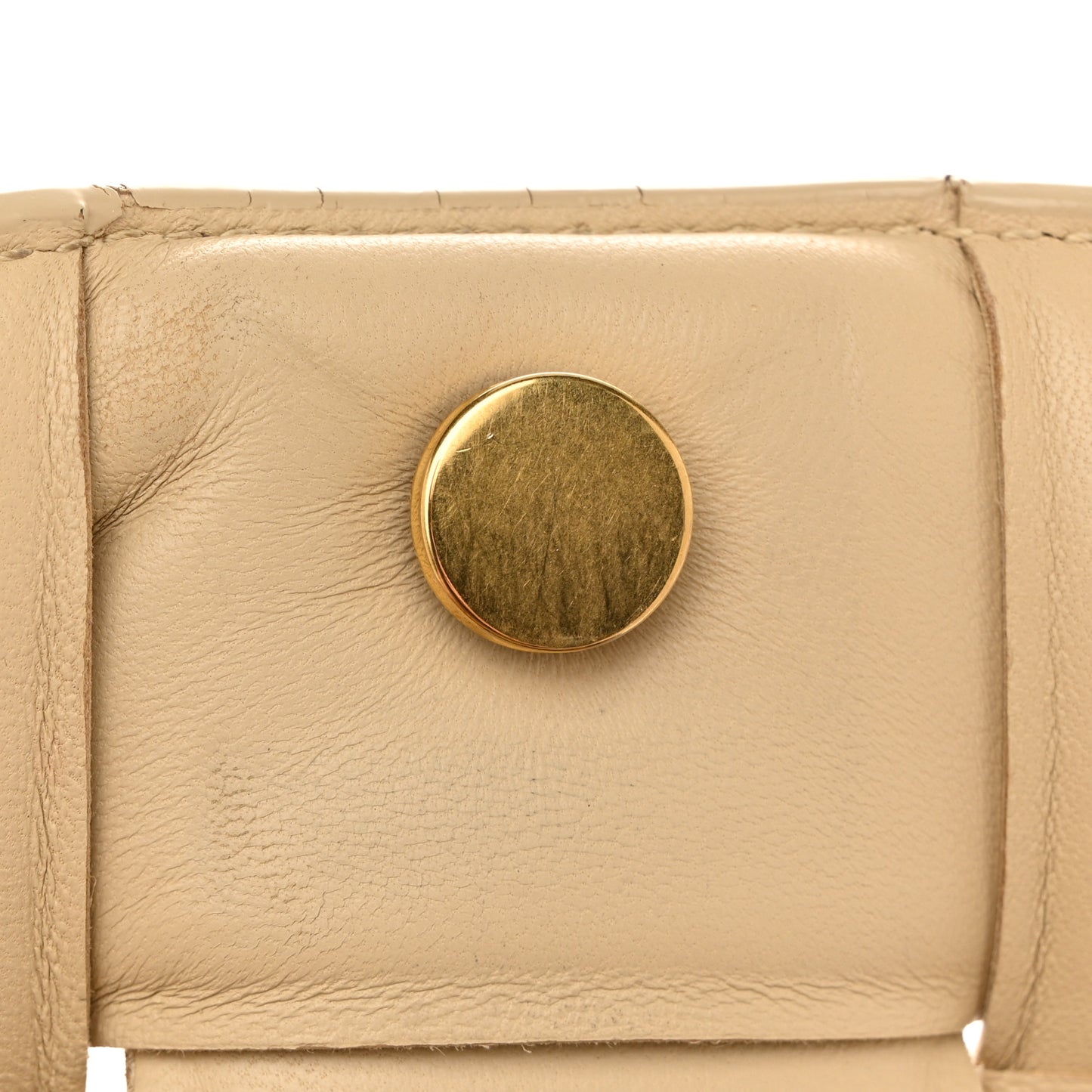 Nappa Maxi Intreccio Padded Cassette Crossbody Bag Porridge