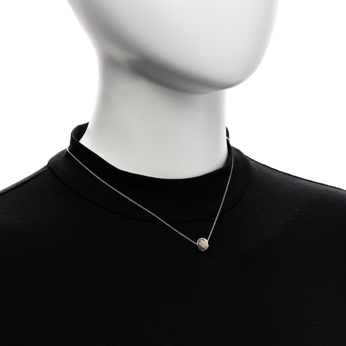 Sterling Silver Twist Knot Pendant Necklace
