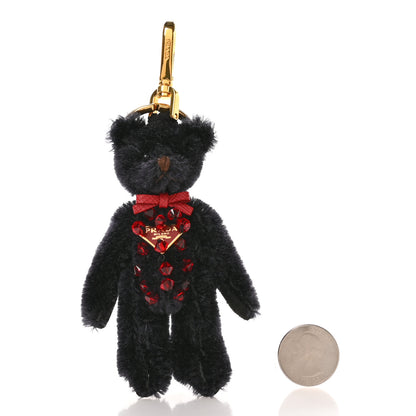 Prada Crystal Teddy Bear Keychain Black Red 2 of 4