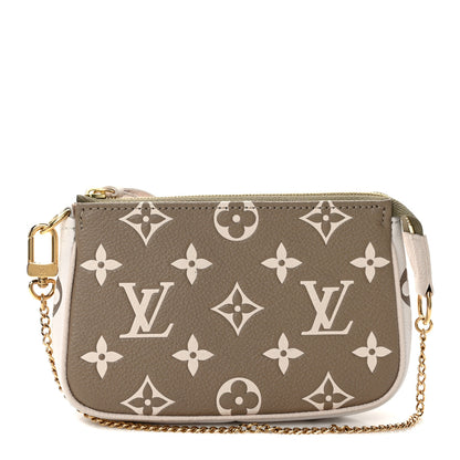 Louis Vuitton Empreinte Spring in the City Mini Pochette Accessories Kaki Beige Cream 1 of 10