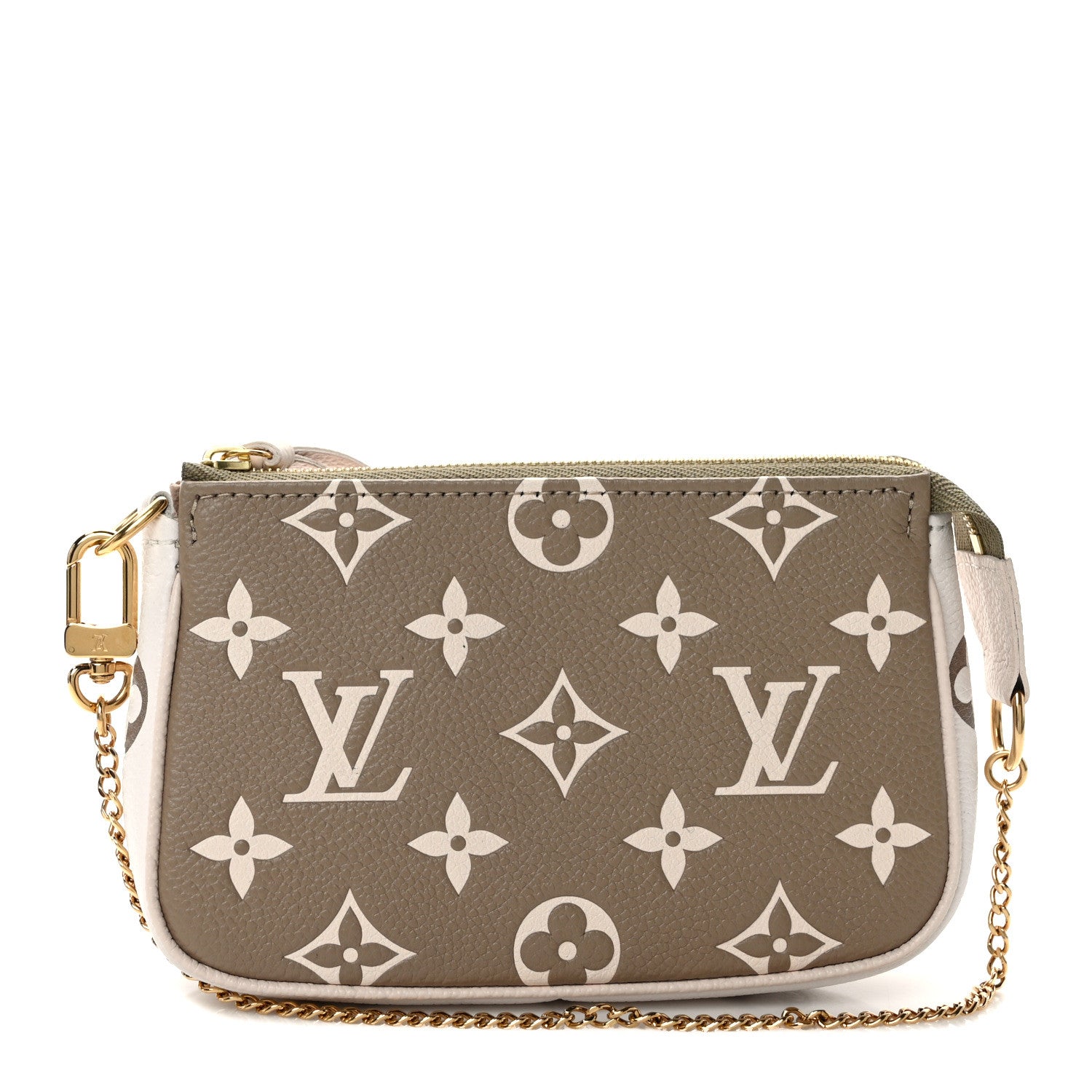 Louis Vuitton Empreinte Spring in the City Mini Pochette Accessories Kaki Beige Cream 1 of 10