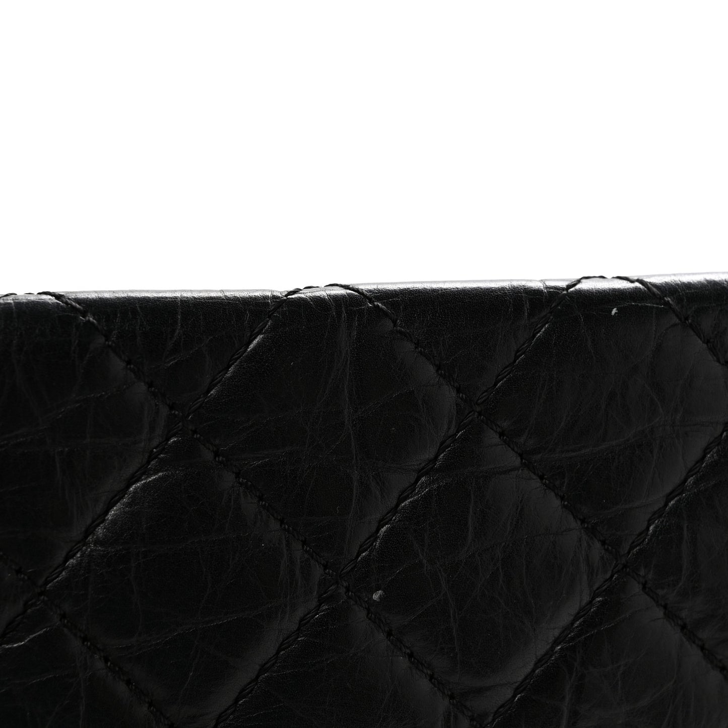 Aged Calfskin Quilted 2.55 Reissue 226 Flap Black