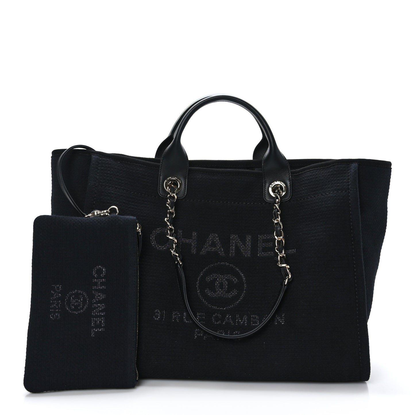 Mixed Fibers Medium Deauville Tote Black