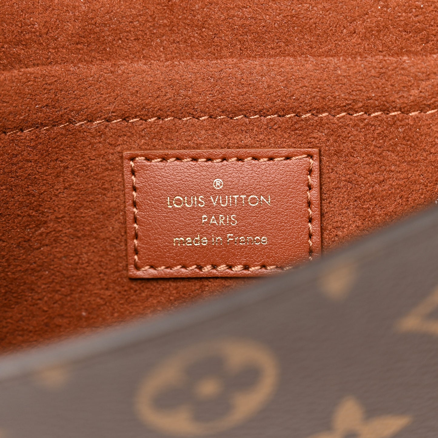 Monogram Padlock On Strap Caramel