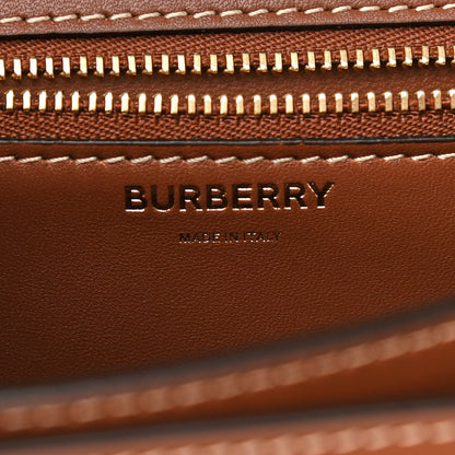 Burberry Calfskin Silk Animalia Print Small TB Bag Tan 6 of 10