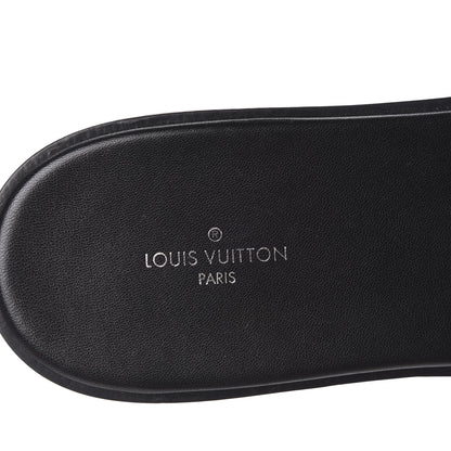 Louis Vuitton Patent Calfskin Monogram Black Heart Flat Mules 39 Cacao 8 of 10