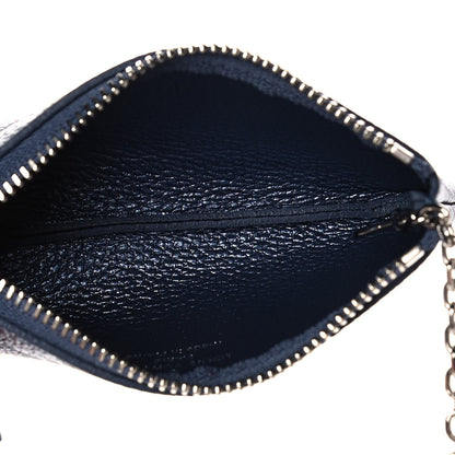 Louis Vuitton Metallic Empreinte Monogram Giant Key Pouch Navy Nacre 5 of 10