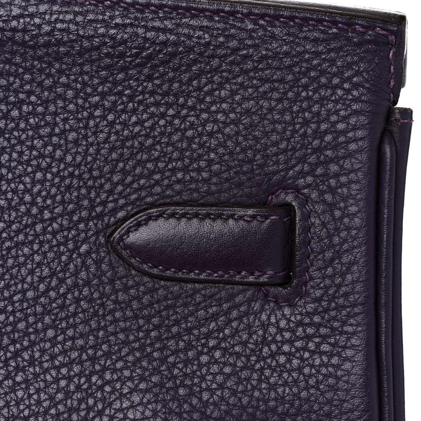 Taurillon Clemence Birkin 40 Raisin