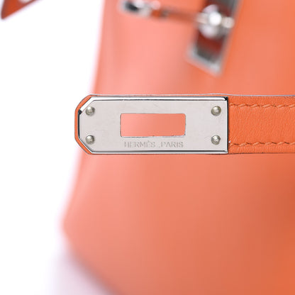 Hermes Swift Kelly Pochette Clutch Orange 20 of 23