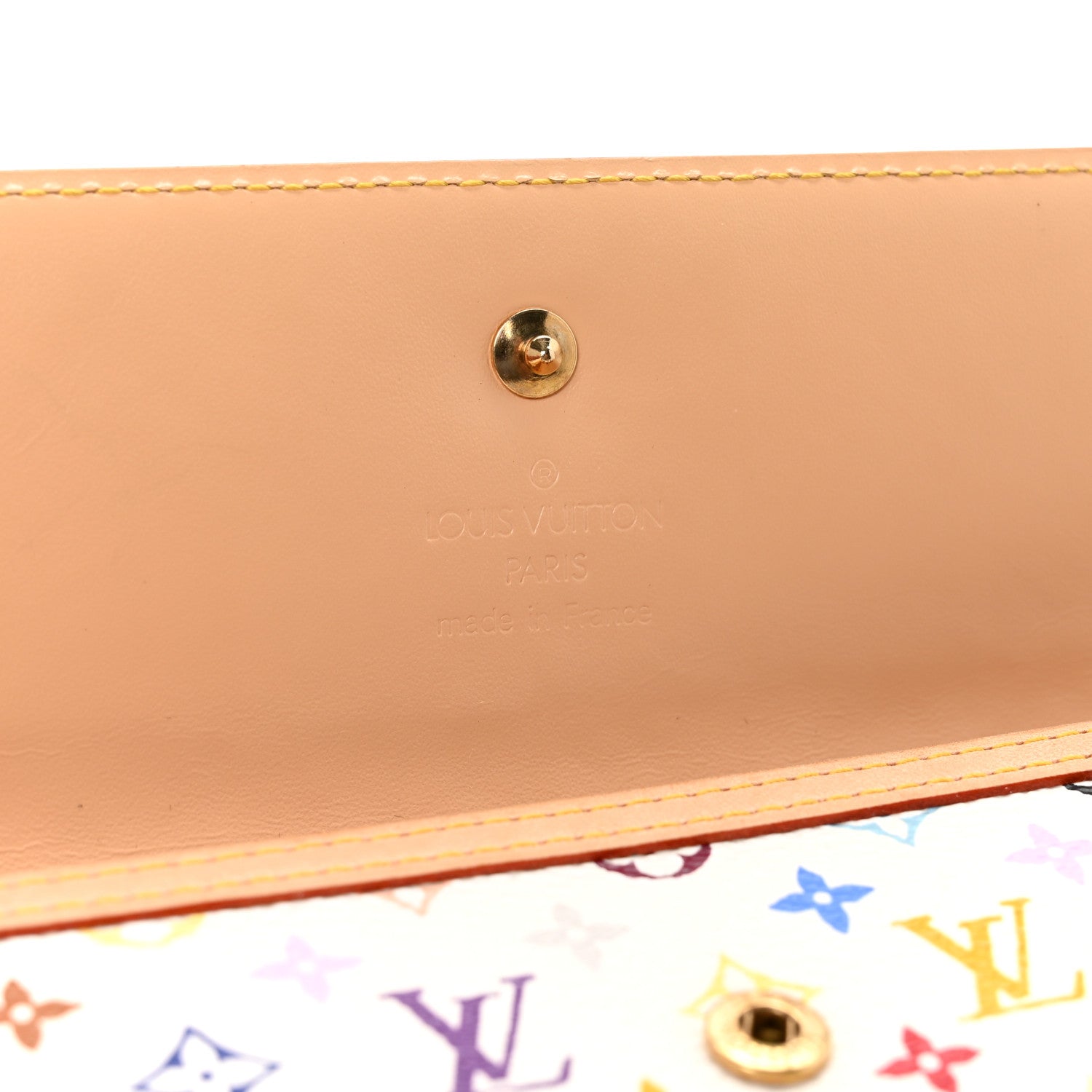 Louis Vuitton Monogram Multicolor Porte Tresor International Wallet White 6 of 6