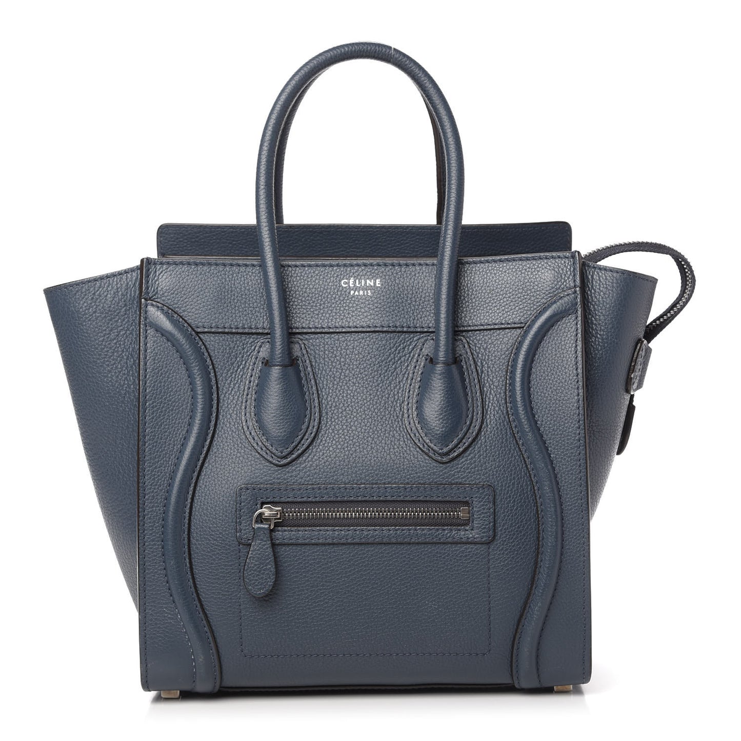 Drummed Calfskin Micro Luggage Orage