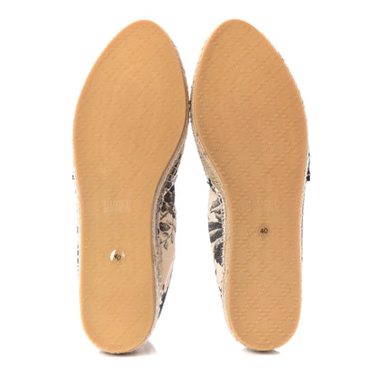 Gucci Canvas Pilar Printed Espadrille 40 Black 6 of 11