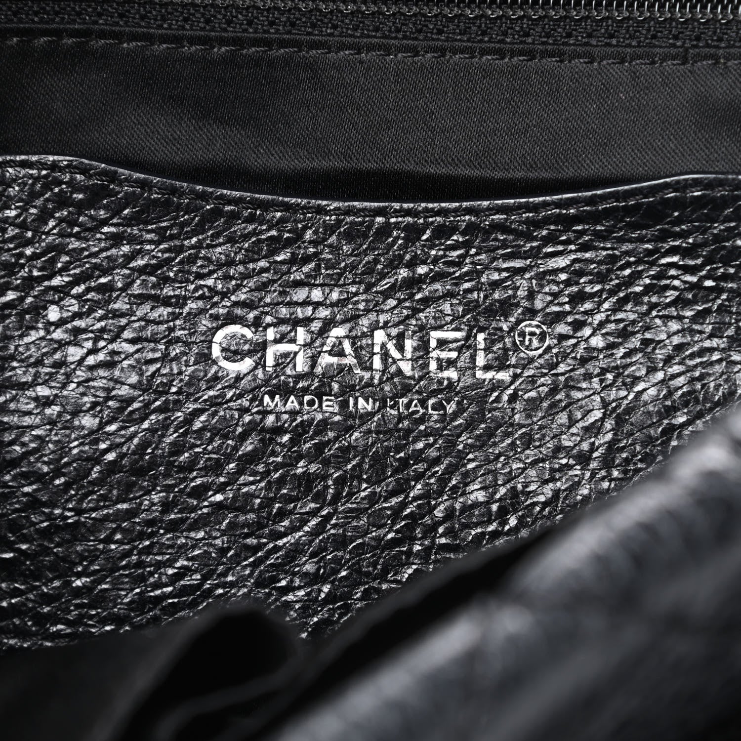 Chanel Glazed Calfskin Stitched On The Road Flap Black 6 of 16