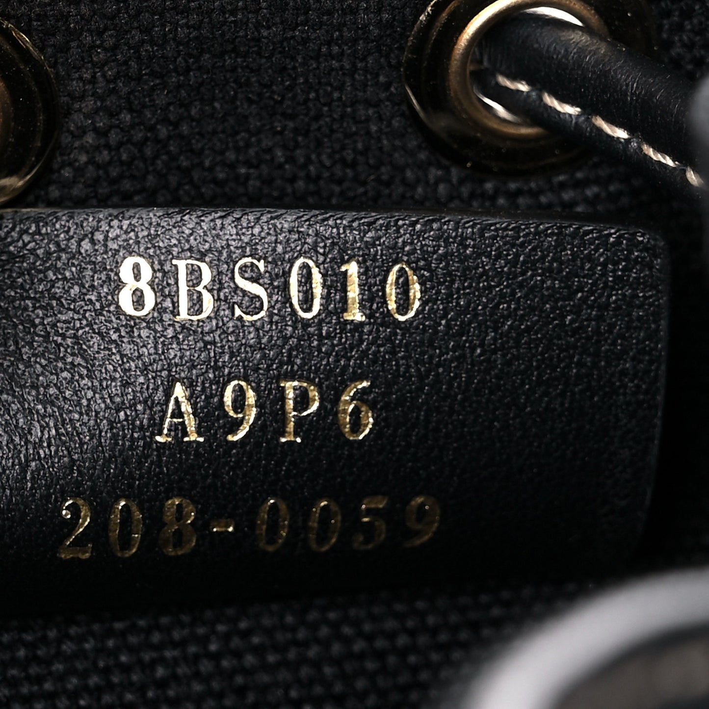 Canvas Vitello King F is Fendi FF Embroidered Mini Mon Tresor Bucket Bag Black