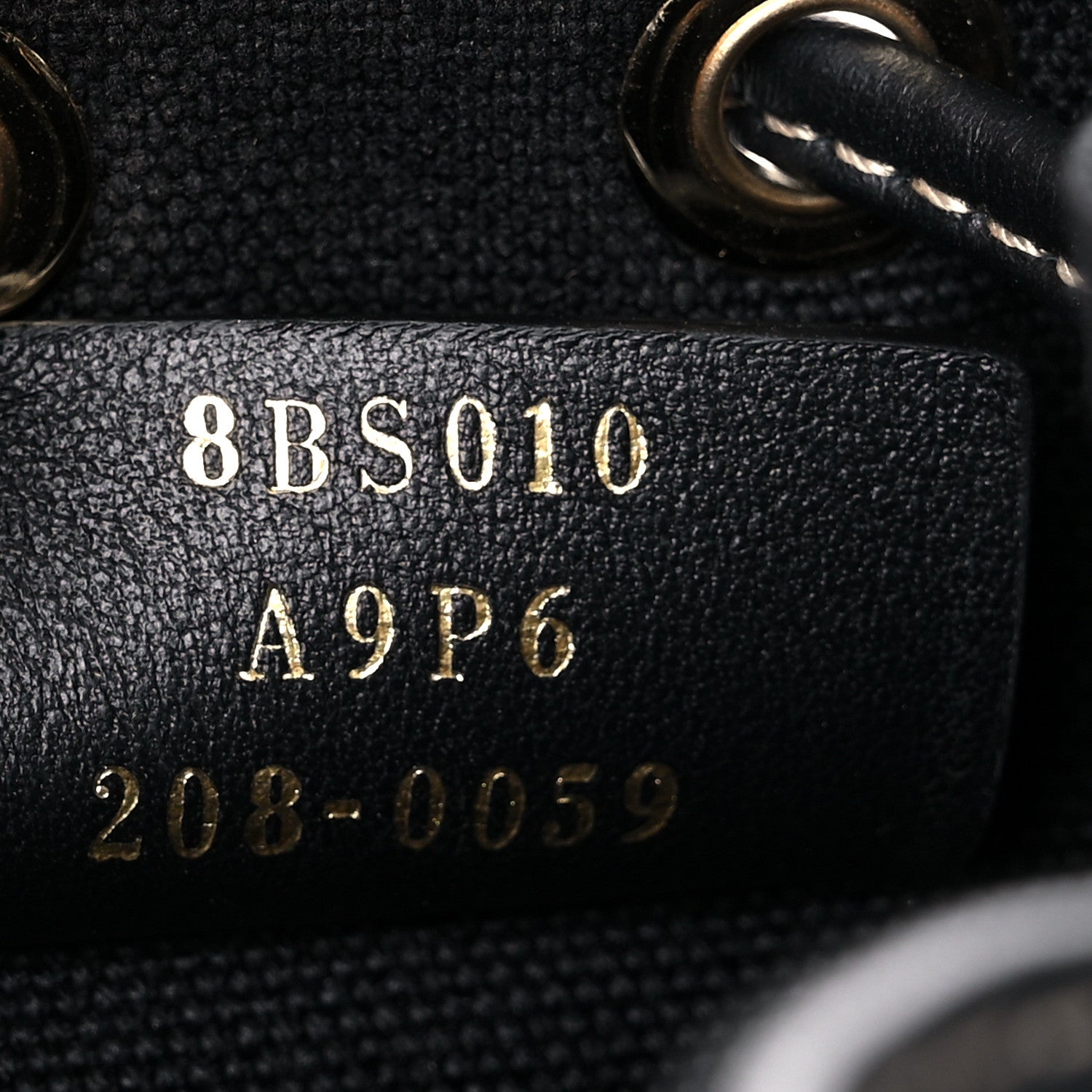 Fendi Canvas Vitello King F is Fendi FF Embroidered Mini Mon Tresor Bucket Bag Black 9 of 16