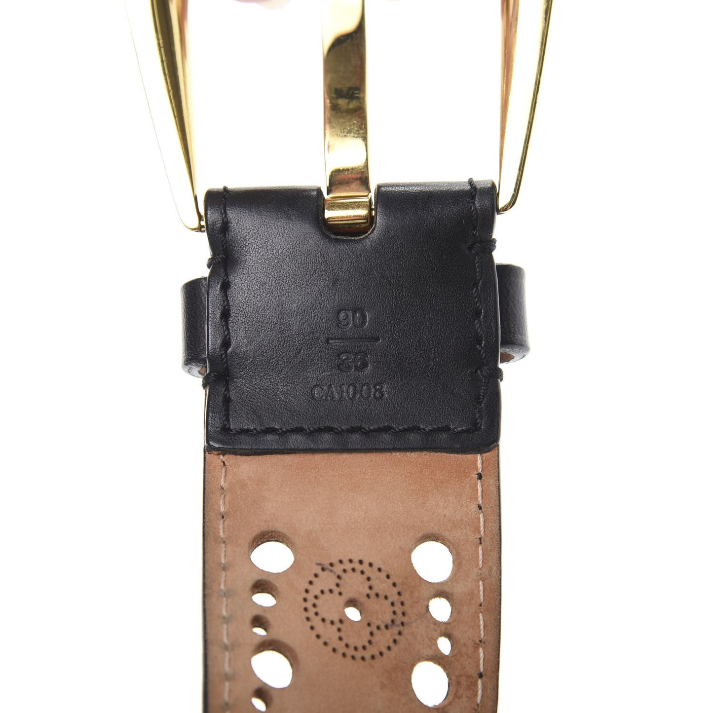 Perforated Mahina Phoenix Belt 90 36 Black