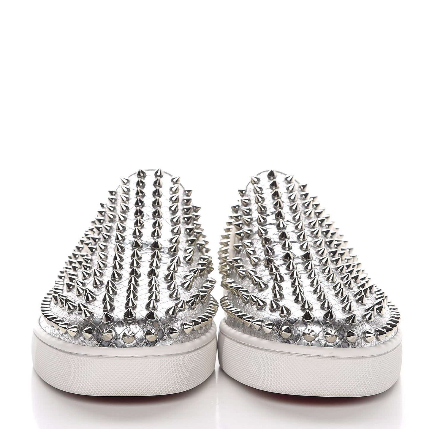 Mens Python Spikes Roller Boat Flat 45 Antique Silver
