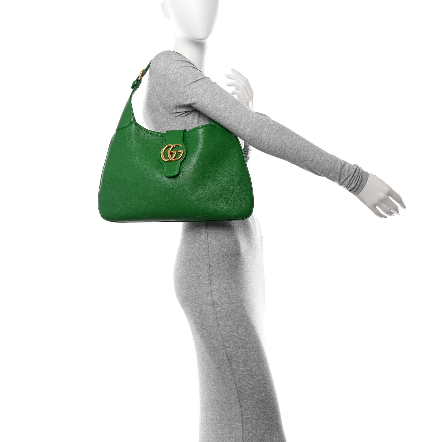Gucci Goatskin Medium Aphrodite Shoulder Bag New Shamarock 2 of 13