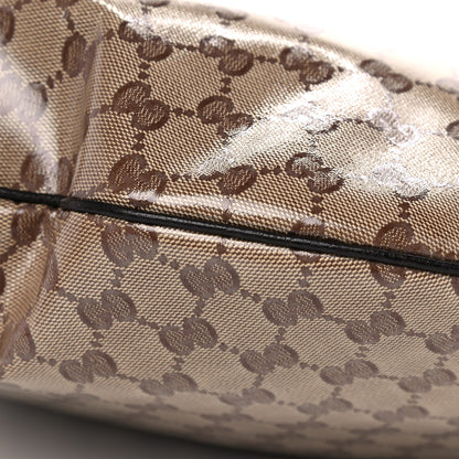 Gucci Crystal Monogram Hobo Brown 10 of 10