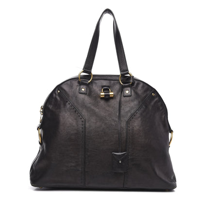 Saint Laurent Calfskin Oversized Muse Black 1 of 17