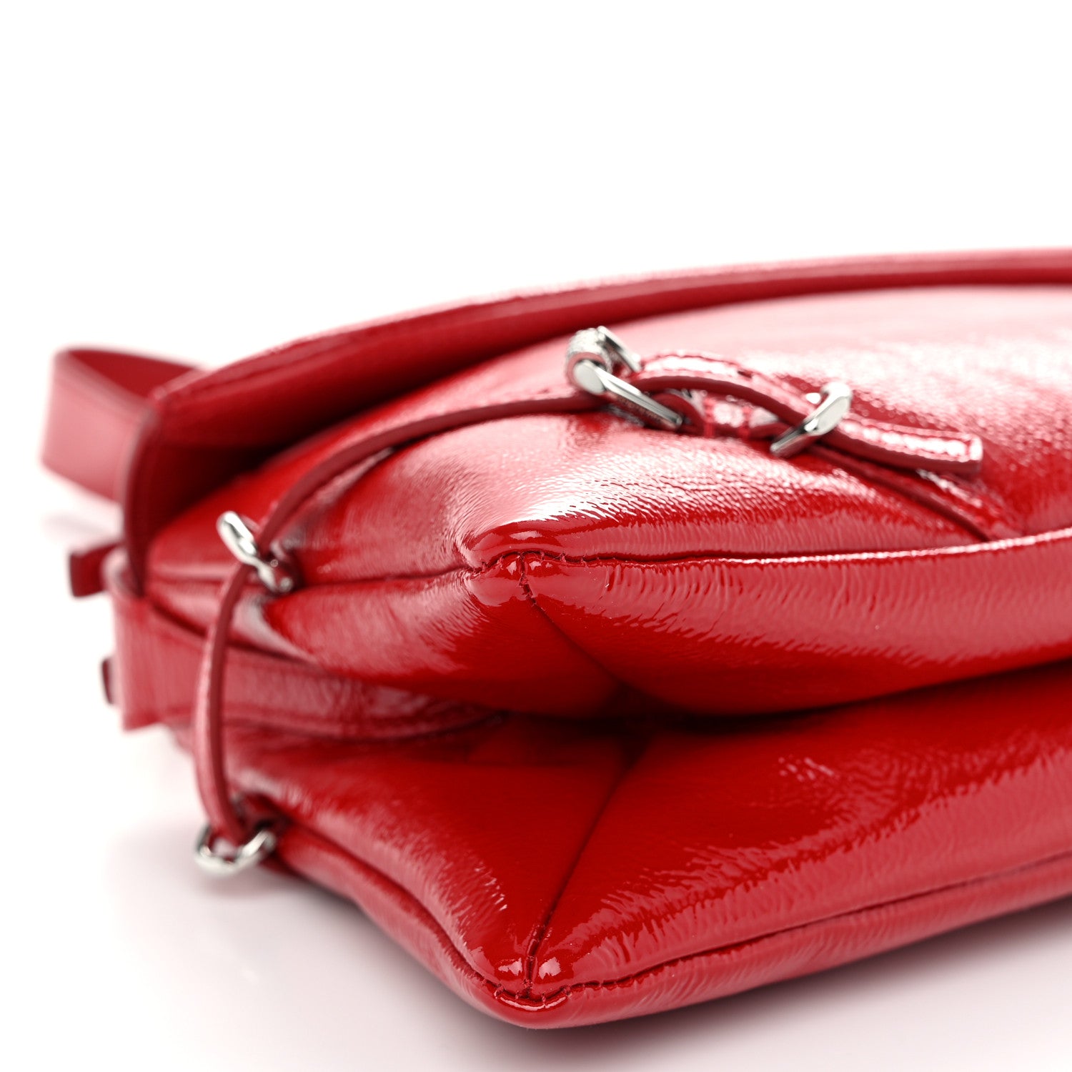 Givenchy Patent Calfskin Small P'tit Voyou Shoulder Bag Red 10 of 12
