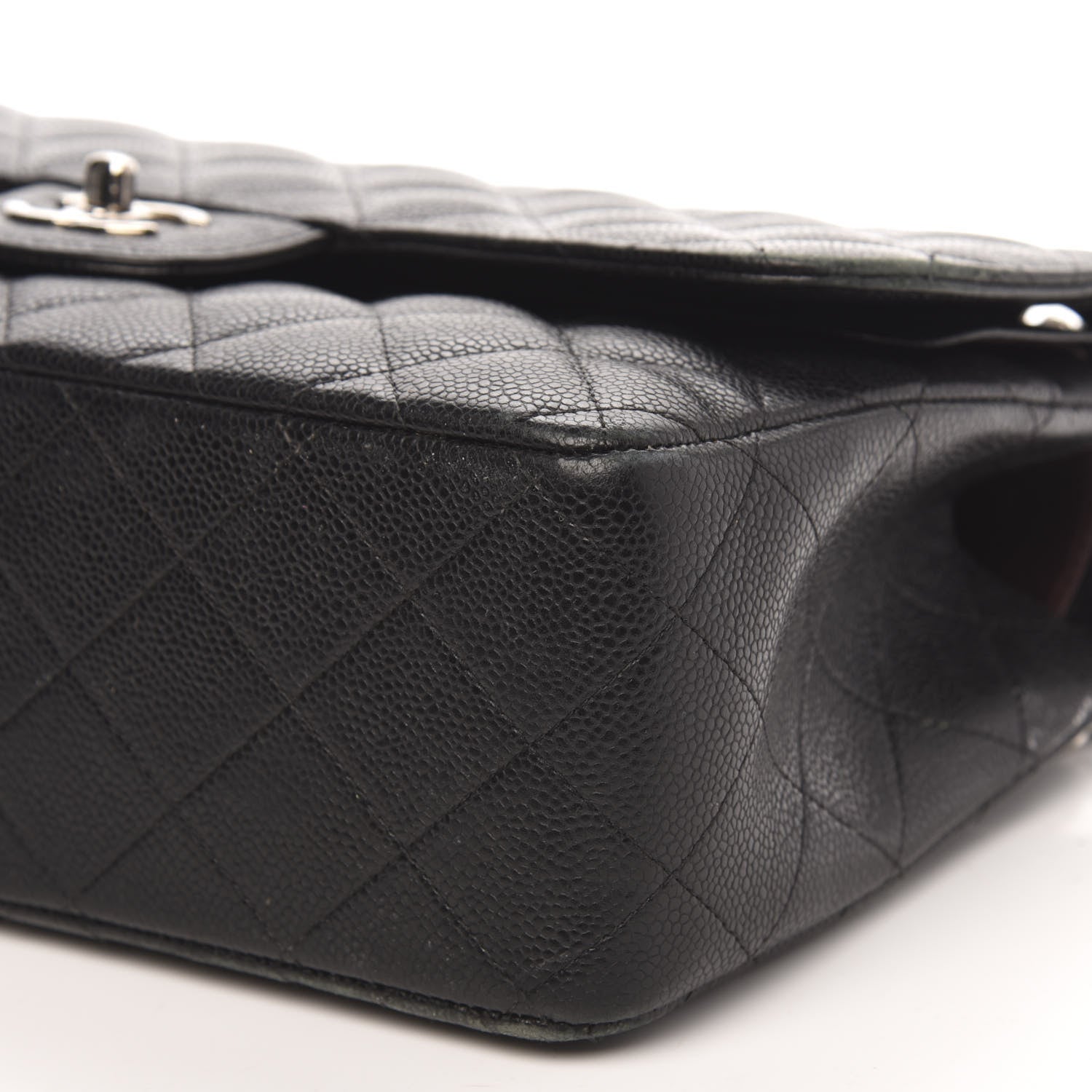 Chanel Caviar Quilted Jumbo Double Flap Black 13 of 20