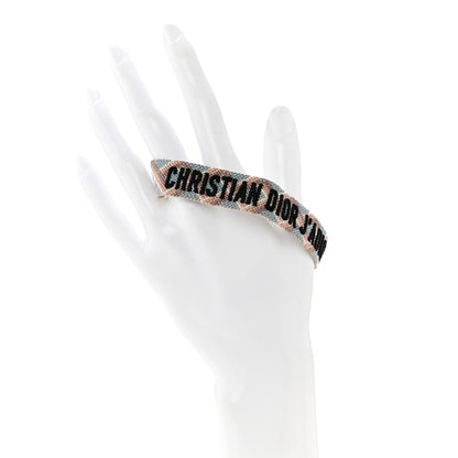 Christian Dior Woven Cotton J'Adior Friendship Bracelet Blue Nude 2 of 5